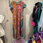 Handmade Cute festival goddess floral tie dye celestial front hook maxi dress  Photo 4