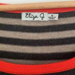 Eliza J Striped Fit and Flare Sweater Dress M Photo 3