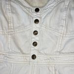 White Denim Button Down Dress Photo 1