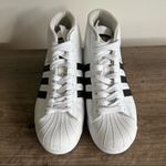 Adidas  Pro Model Unisex Hi Top Shoes White Black Gold Foil Size 7 or 8.5 #905 Photo 1
