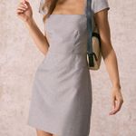 Rihoas Grey Square Neck Cap Sleeve Mini Dress Gray Size XS Photo 2