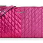 Karl Lagerfeld  Fuchsia Quilted Crossbody Bag Photo 0