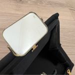 After Five Vintage Black Satin Mirror Evening Bag Photo 6