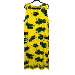 I.G. Sport XX Large Yellow Green Hibiscus Floral Sleeveless Maxi Dress Size XXL Photo 8