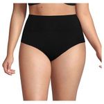 Lands' End High Waist Lined Swim Bottoms Women's UPF 50 Deep Sea Navy 16 New Blue Photo 0