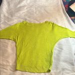 EXPRESS  Neon Green Knit Sweater xs Photo 1