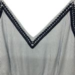 Japna  Womens Striped‎ Spaghetti Strap Jumpsuit Size Large Blue White Striped Photo 3