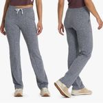Vuori Women’s Halo Essential Wide Leg Pants Pull On High Rise in Heather Grey L Photo 1