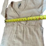 Old Navy Linen Maternity Top Beige Blouse Womens Size XS Maternity Photo 9