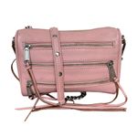 Rebecca Minkoff Mini Rocker 5 Zip Pink Crossbody Bag Chain Zipper Detail Photo 1