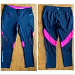 Avia  BLACK AND PINK CROPPED MESH WORK OUT LEGGINGS‎ Photo 2