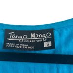 Mango Tango Blue Beaded Maxi Lined Belted Dress Women's Size S PocketsCottage Photo 5