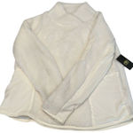 Athletic Works NWT  size large off white fuzzy high neck pullover 2 front pockets Photo 0