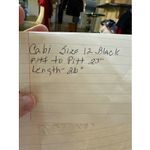 CAbi Lux Tux 987 Black Long Sleeve Double Breasted Notch Lapel Blazer Size 12 Photo 8