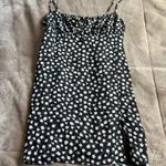Garage  black mini tie front floral mini dress nwot fall boho classic casual Photo 2
