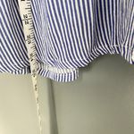 Lulus Adrift Navy Blue and White Striped Back Tie Beach Nautical Tank Top S Photo 4