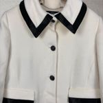 St. John  Coat Collection Marie Gray Sz 14 Long Beaded Wool Angora Cashmere Blend Photo 2