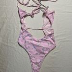 frankie's bikinis  Floral Pink One Piece Swimsuit Photo 1
