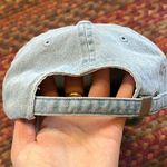 VTG DENIM BASIC BLANK BASEBALL CAP HAT Blue Photo 1