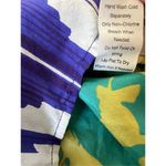 CAbi Green Pink Blue Floral 100% Silk Tunic Top Small Photo 7