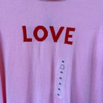 Old Navy  Women's Classic Crew Neck Pink Love Sweater Size XL. NEW Photo 3