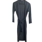 Natori  Womens Longline Cardigan XS Gray Modal Lightweight Duster Lounge‎ Belted Photo 1