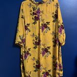 Rue 21  Yellow Sheer Floral Dress Photo 3