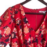 Collective Concepts Women Maxi Dress M Red Floral High Waist Cottagecore Boho Photo 6