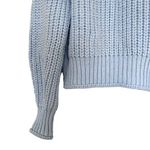 H&M  light blue chunky knit funnel neck sweater Small Photo 5