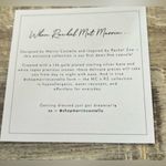 Marrin Costello | 14K Plated Gold & Genuine White Topaz Stone | NWT Photo 8