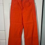 Anthropologie Maeve The Colette Orange Wide-Leg Pants, 29 inseam, sz 31 TALL Photo 0