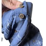 Patagonia Kamala Maxi Skirt Blue Plaid Organic Cotton Hemp Blend Pockets L Photo 9