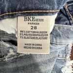 BKE  Parker Denim Jean Shorts Blue Raw‎ Hem Stretch Medium Wash Women’s Size 28 Photo 7
