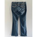 Miss Me Jeans Women 39 Medium Wash Denim Low Rise Boot Bling Embellished Y2K Photo 2