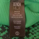 Beach Riot  Ayla Women's Green Snakeskin Animal Print High Waist Leggings Pants S Photo 4