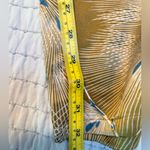 Hartford Olive and Beige Patterned Viscose Silk Pants Size S EUC Brown Photo 6