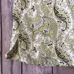 Talbots  Cotton Silk Top Women S 4 6 Paisley Print Ruffled Sleeveless Shell White Photo 4