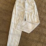 ZARA White Cropped High Waisted Jeans Photo 0
