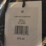 ONIA NWT Longline Lounge Bra Ribbed Black V-Neck size Medium Photo 2