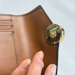 Michael Kors Signature Monogram Gold Logo Brown and Tan Wallet New Photo 6