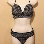 *Ninety Five Black Swimsuit White Size M Photo 1