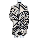 Lucky Brand Sweater Womens XS Cream Black Geometric Cardigan Neutral Bohemian Photo 3