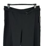 Vince Camuto  SZ 18W Dress Pants Wide Leg Stretch Belted Side Zip Pockets Black Photo 1