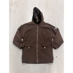 Obermeyer  Men's Full Zip Size‎ Brown Faux Fur Hoodie Size M Photo 1