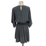 Faithfull the Brand Vinci Tie-Front Dress Cut Out Striped Navy Blue Size US 6 Photo 8