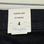 J. McLaughlin  Charter Pant 4 NWT $178 Jeans Wide Leg Cotton Stretch Black Solid Photo 7