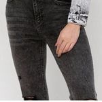 Vervet NWT  Escala - Distressed Black Acid Wash Classic Crop Jacket Photo 3