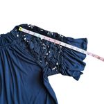 Loft Lace Ruffle Sleeve Top- Size Medium Photo 7