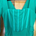 Selfie Leslie Dream Catcher Long Sleeve Ruched Mini Dress Green Size XL Photo 4