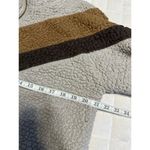 Altar'd State  Quarter Zip Sherpa Pullover Women's Size Small Neutral Warm Retro Photo 4